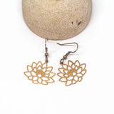 Lotus Small Gold Earrings